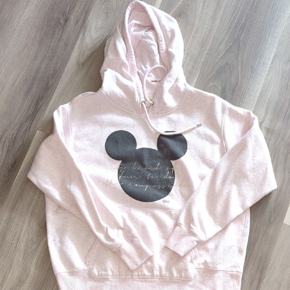 H&M Tops - H&M Light Pink Disney Hoodie